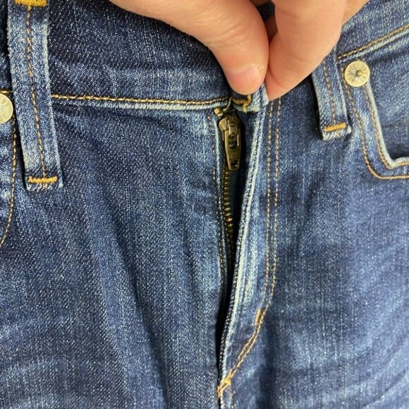 Revolve Agolde Sophie HIgh Rise Skinny Jeans Blue Size 24 Made USA Chamberlain - Picture 6 of 10